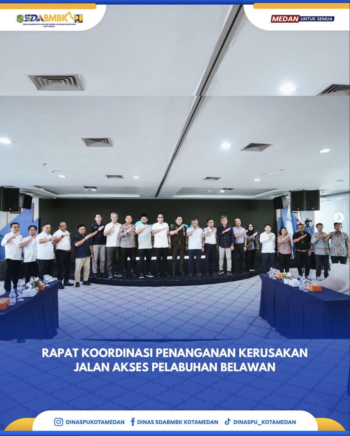 Rapat Koordinasi Penanganan Kerusakan Jalan Akses Pelabuhan Belawan