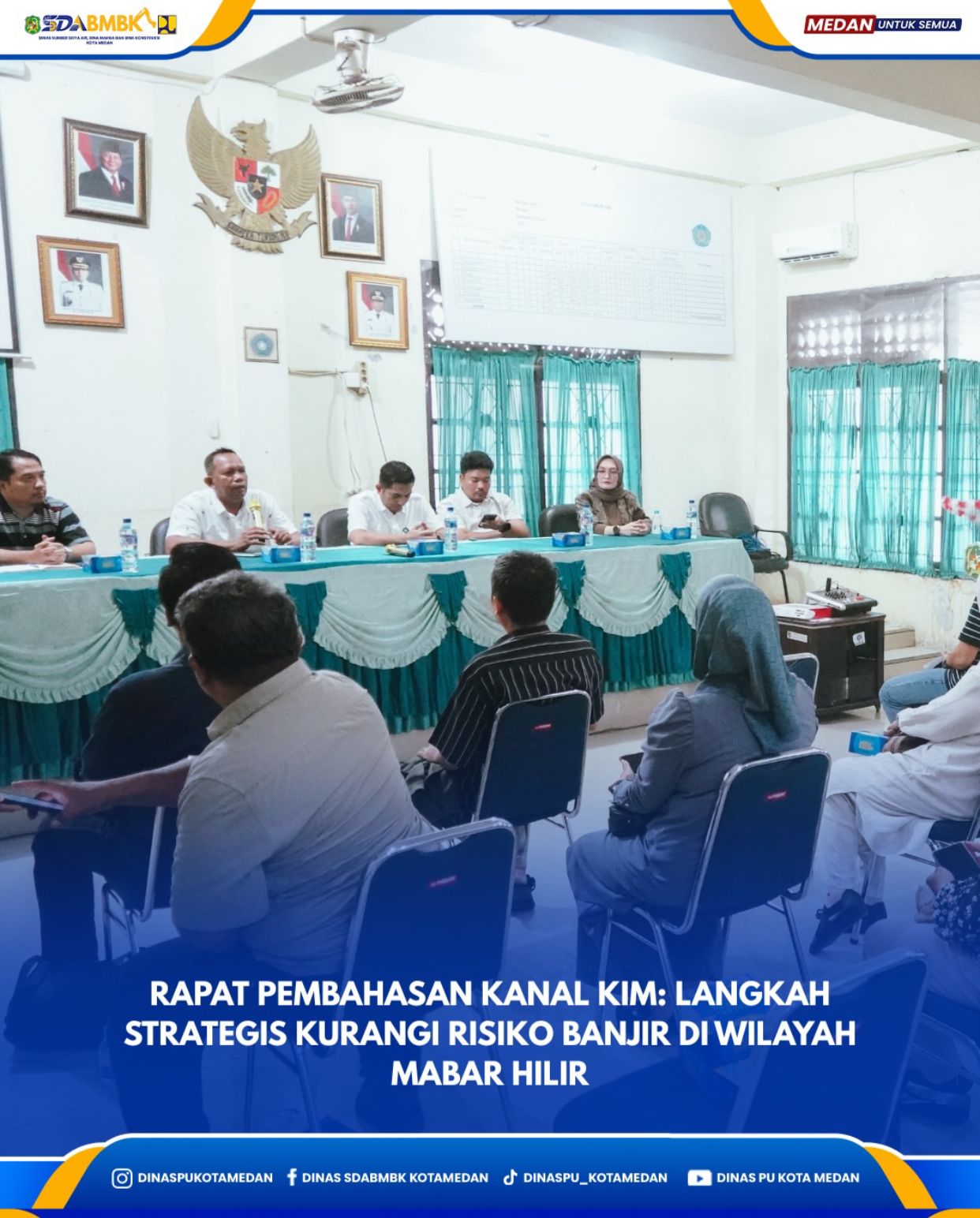 Rapat Pembahasan Kanal KIM: Langkah Strategis Kurangi Risiko Banjir di Wilayah Mabar Hilir