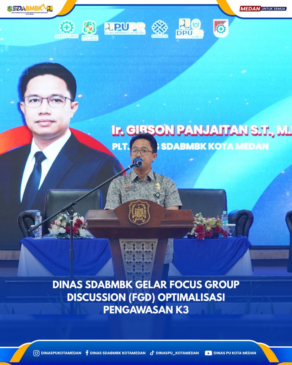 Dinas SDABMBK Gelar Focus Group Discussion (FGD) Optimalisasi Pengawasan K3