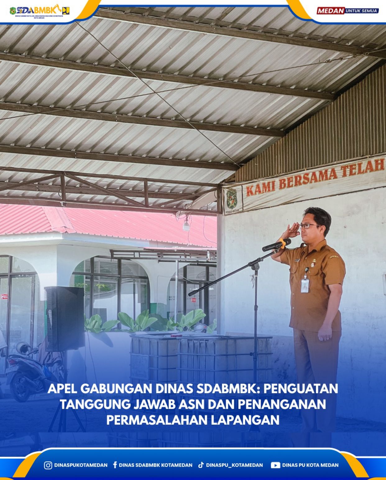 Apel Gabungan Dinas SDABMBK: Penguatan Tanggung Jawab ASN dan Penanganan Permasalahan Lapangan