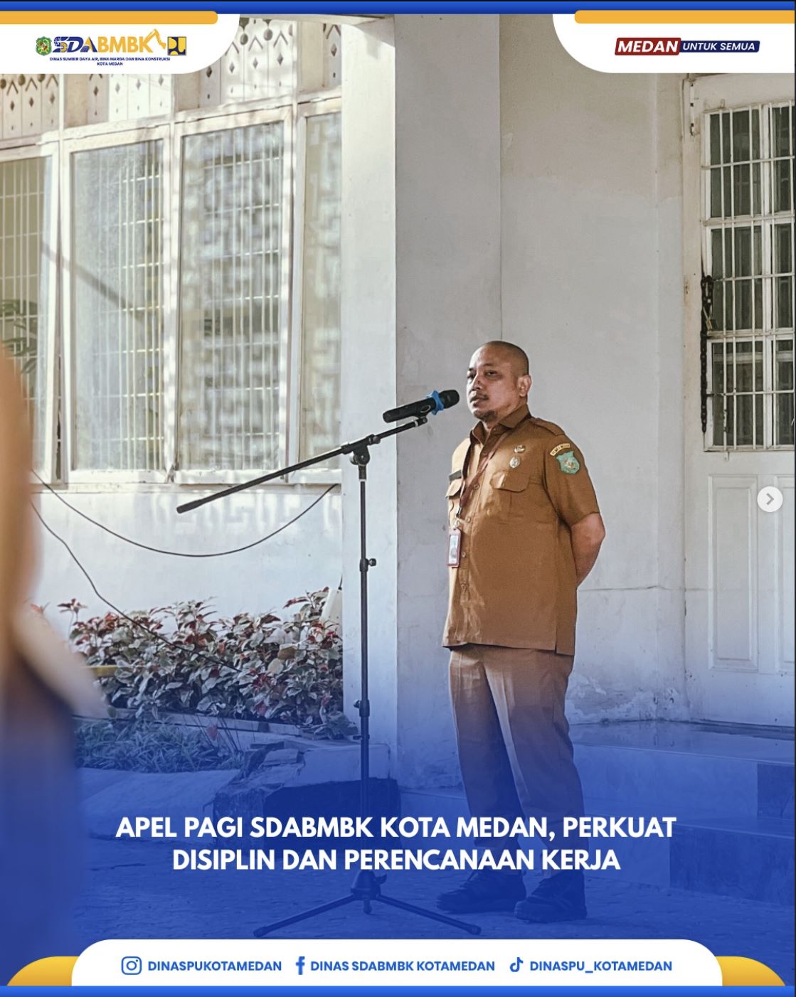 Apel Pagi SDABMBK Kota Medan, Perkuat Disiplin dan Perencanaan Kerja