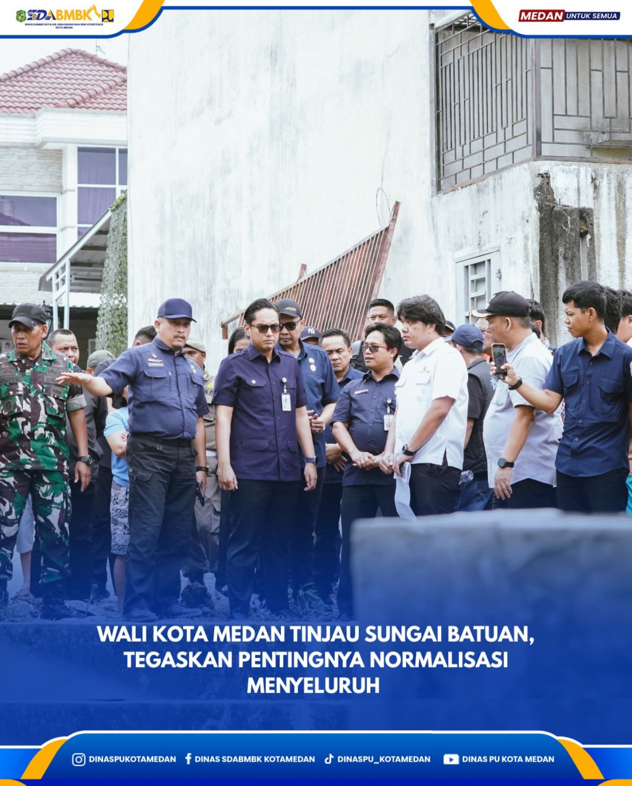 Wali Kota Medan Tinjau Sungai Batuan, Tegaskan Pentingnya Normalisasi Menyeluruh